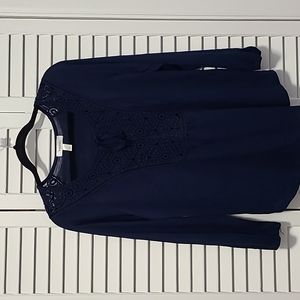 Navy casual top by Dress Barn
